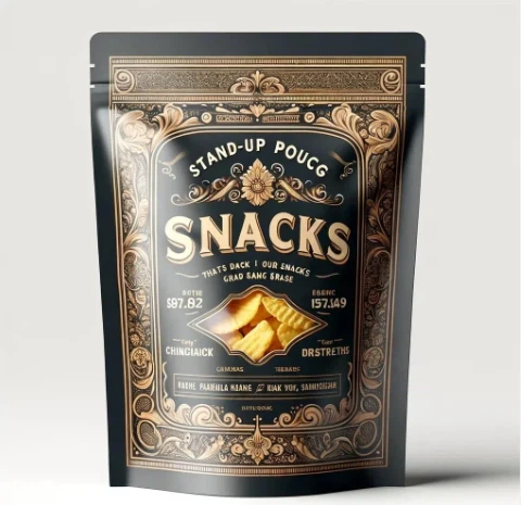 Pouch Stand Up Boleh Ditutup Semula Pembungkusan Makanan Gula-gula Biskut Kacang Aluminium Foil Beg Pembungkusan Plastik Zip Beg Kedap Haba