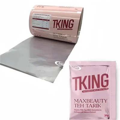 Pembungkusan makanan bercetak tersuai filem laminated plastik fleksibel pembungkusan roll filem sachet filem automatik roll