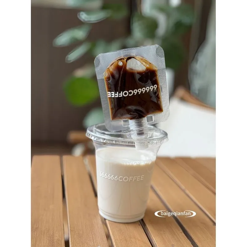 Berdiri Plastik Custom Liquid Buah Jus Coffee Wain Minuman Beg Pembungkusan Beg Beg Bas Pouch